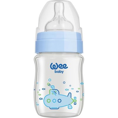 Wee Baby Klasik Plus Geniş Ağızlı Isıya Dayanıklı Cam Biberon, 120 ml