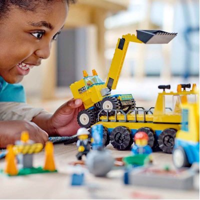 Lego City İnşaat Kamyonları ve Yıkım Gülleli Vinç