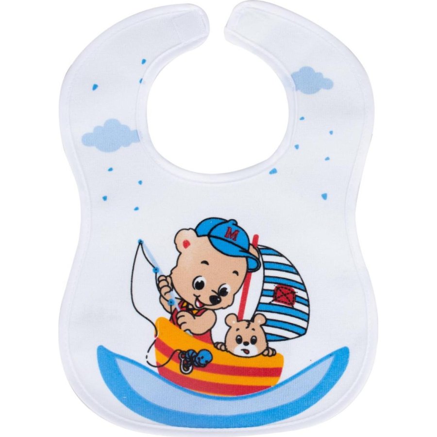 Sevi Bebe Cırtlı Havlu Mama Önlüğü, Denizci