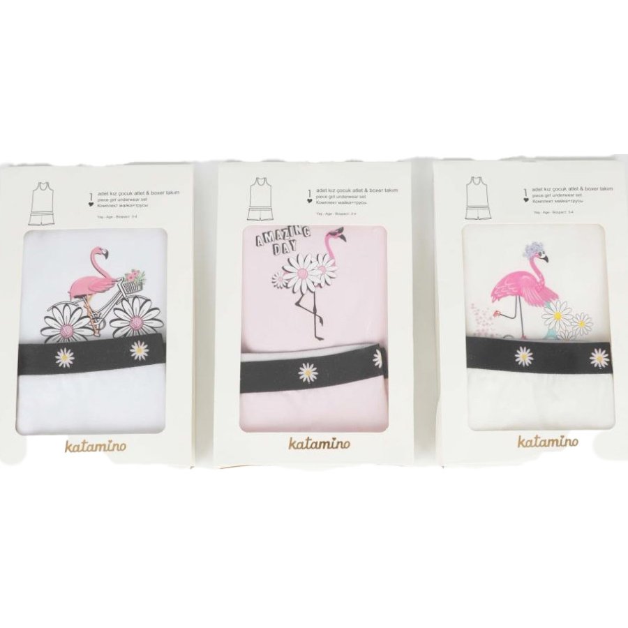 Katamino Amazing Geniş Askılı Atlet Boxer Takım, Asorti