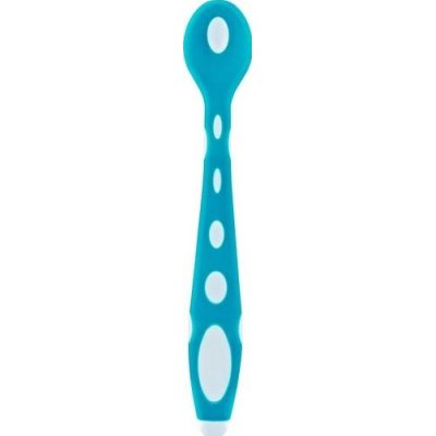 BabyJem Silikon Mama Kaşığı, Mavi Yeşil