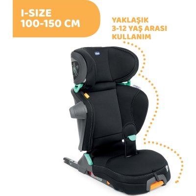 Chicco Fold Go I-Size 15-36 Kg Oto Koltuğu, Black