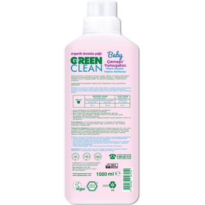 Green Clean Baby Bitkisel Çamaşır Yumuşatıcı, 1000 ml