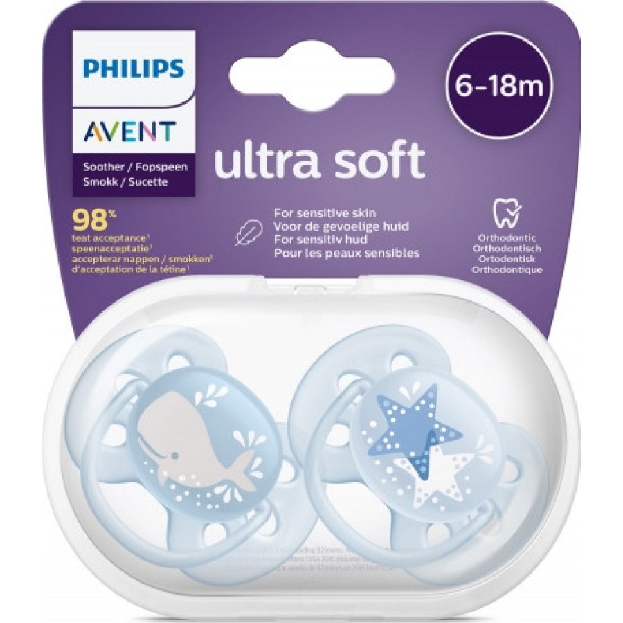 Philips Avent Ultra Soft Emzik, 6-18 Ay, Erkek