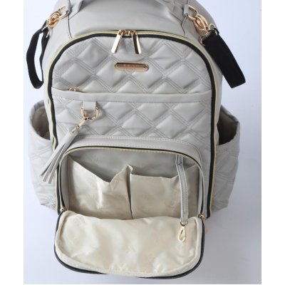 M&Y Oeste Deri Anne Bebek Bakım Sırt Çantası, Gri