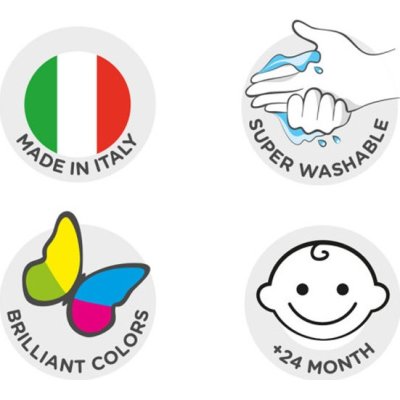 Carioca Bebek Parmak Boyası, Süper Yıkanabilir, 50 ml, 4 Renk