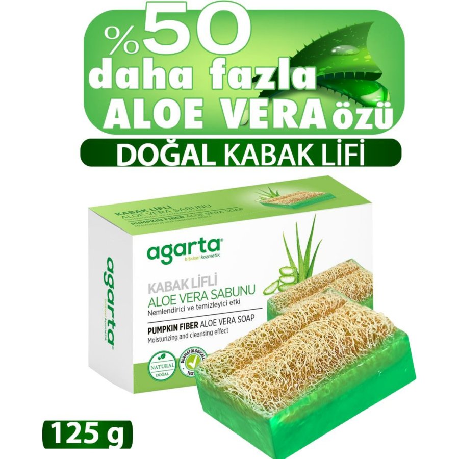Agarta Kabak Lifli Aloe Vera Sabunu 125 Gr