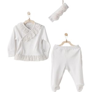 Andywawa Chic Girl 3 Parça Zıbın Takımı, Ekru