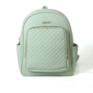 M&Y Dust Deri Anne Bebek Bakım Sırt Çantası, Yeşil