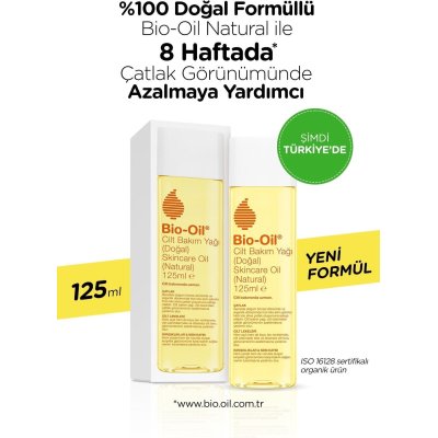Bio-Oil Çatlak Karşıtı ve Natural Cilt Bakım Yağı, 125 ml