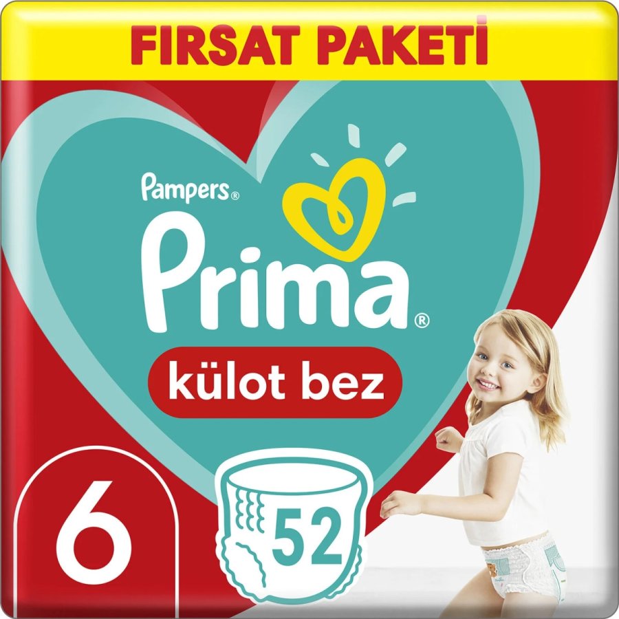 Prima Külot Bez, 6 Beden, 52 Adet