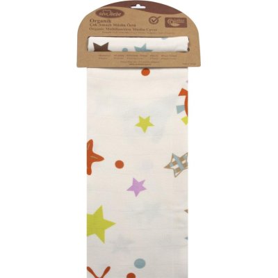 Sevi Bebe Organik Müslin Bebek Battaniye, 100x100, Uzay