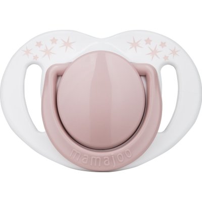 Mamajoo Sterilizasyon & Saklama Kutulu Ortodondik Emzik, 6 Ay+, Powder Pink, 2'li