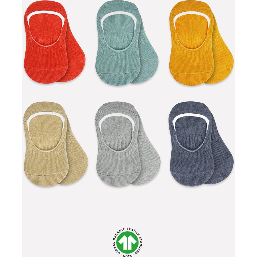 Bistyle Silikonlu Babet Soket Çorap, Kiremit, 6'lı