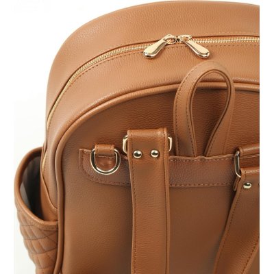 M&Y Dust Deri Anne Bebek Bakım Sırt Çantası, Taba