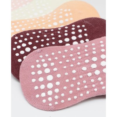 Bistyle 6'Lı Sneakers Kaymaz Penye Çorap 20102 Gül Kurusu