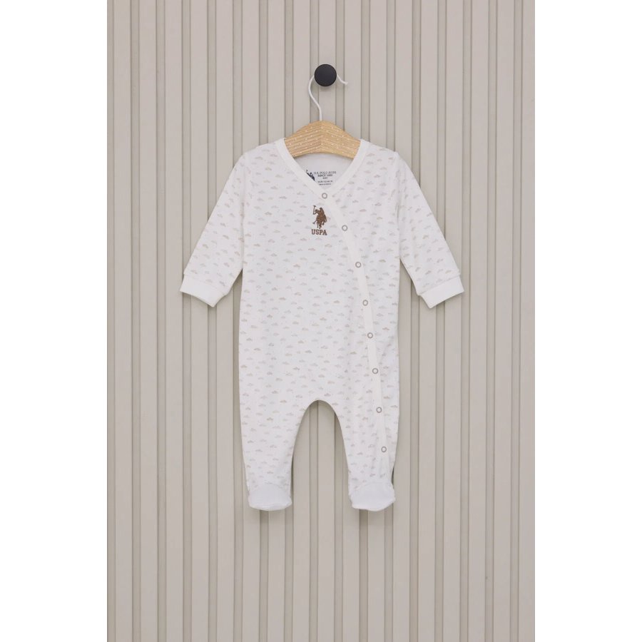 U.S.Polo Erkek Bebek Patikli Tulum USB2024 Krem