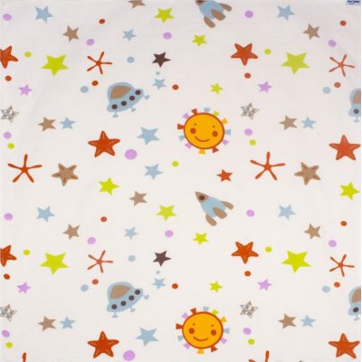 Sevi Bebe Organik Müslin Bebek Battaniye, 100x100, Uzay