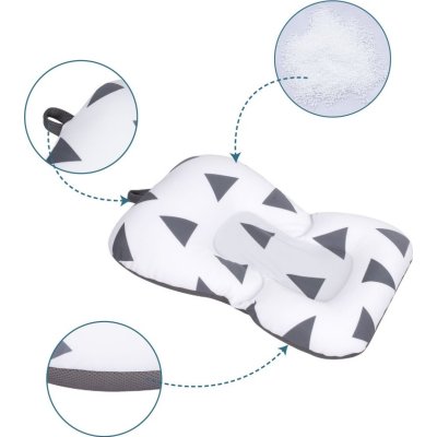 Sevi Bebe Cozy Banyo Minderi, Gri Üçgen