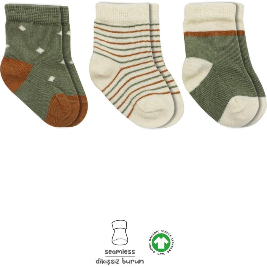 Bistyle 3'Lü Penye Kız Soket Çorap 10112 Nil