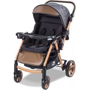 Baby Care 500 Combo Maxi Pro Çift Yönlü Puset, Gold Siyah