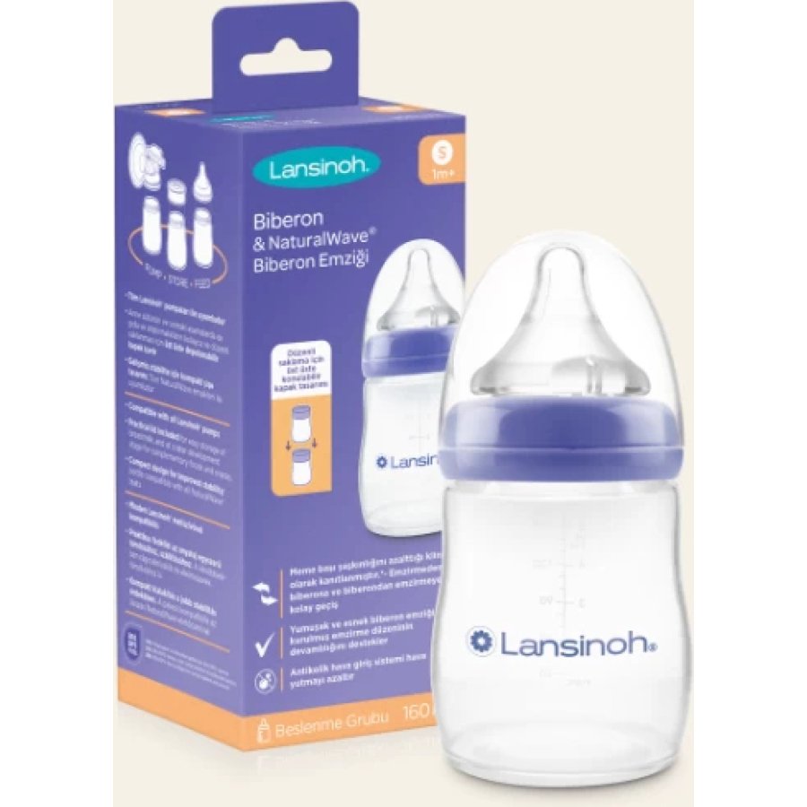 Lansinoh Biberon Natural Wawe Biberon Emziği 160 ml