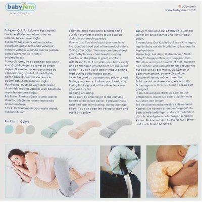 Babyjem Baş Destekli Emzirme Minderi, Yeşil