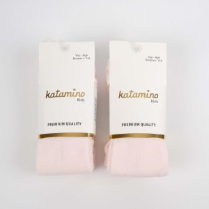 Katamino Lacoste Kız Külotlu Çorap, Pudra