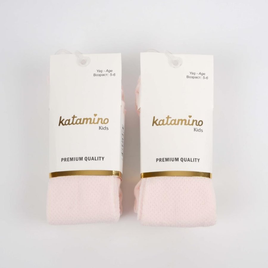 Katamino Lacoste Kız Külotlu Çorap, Pudra