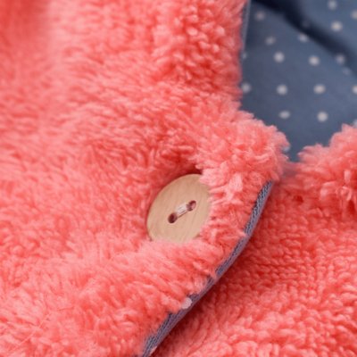 Bibaby Biorganic Wild Flowers Welsoft Hırka, Mercan