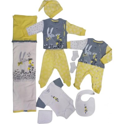 Aziz Bebe 10 Parça Hastane Çıkışı, Sarı