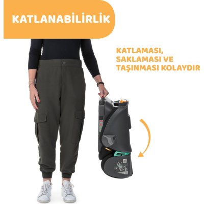 Chicco Fold Go I-Size 15-36 Kg Oto Koltuğu, Black