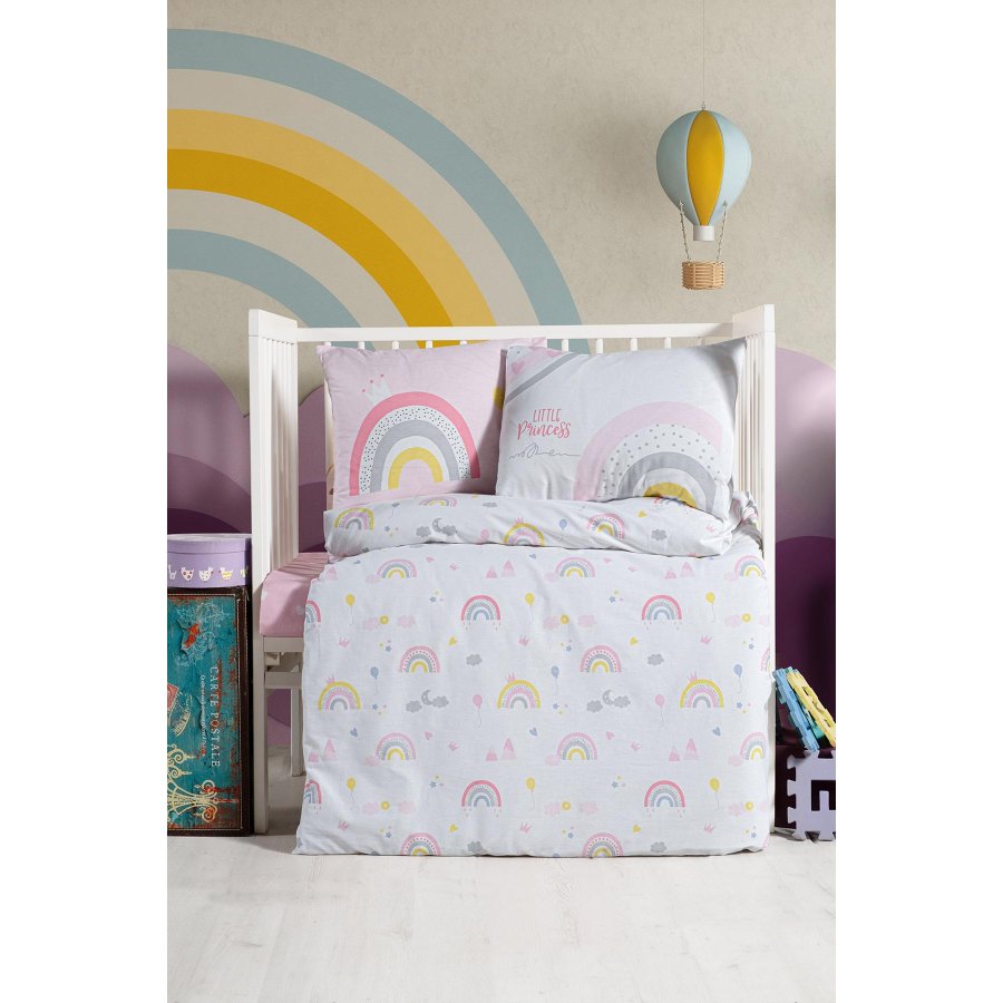 Kanz Ranforce Bebek Nevresim Takımı Knz-001 Rainbow