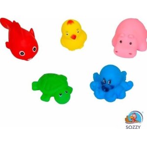 Sozzy Toys Neşeli Banyo Oyuncakları, 5 Adet