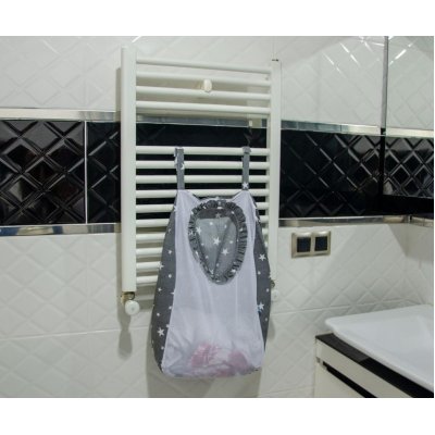 Sevi Bebe Kirli Çamaşır Torbası, Gri, Yıldız