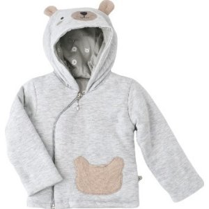 Bibaby Biorganic Hug Me Bear Elyaflı Hırka, Karmelanj