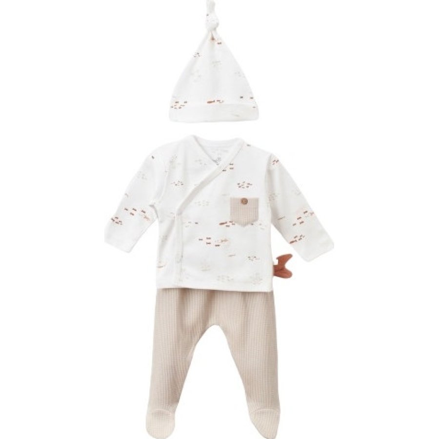 Bibaby Biorganic Magic Starfish 3'lü Zıbın Set, Latte