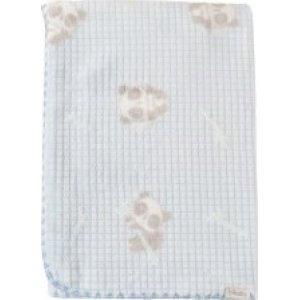 Bibaby Desenli Büyük Boy Scoop Bebek Battaniye, Mavi