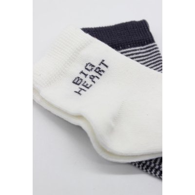 Bistyle 2'Li Big Heart Penye Soket Çorap 10117 Antrasit
