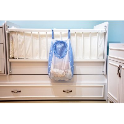 Sevi Bebe Kirli Çamaşır Torbası, Mavi, Yıldız