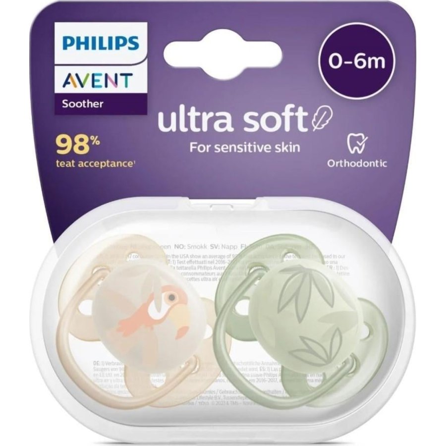 Philips Avent Ultra Yumuşak Emzik 0-6 Ay Erkek