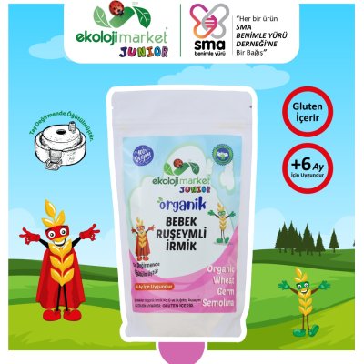 EM Junior Organik Bebek Ruşeymli İrmik, 250 g