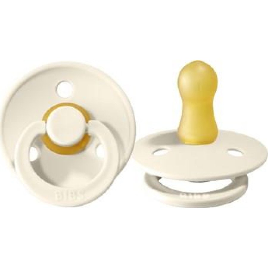 Bibs Colour Kauçuk Emzik 0-6 Ay Ivory