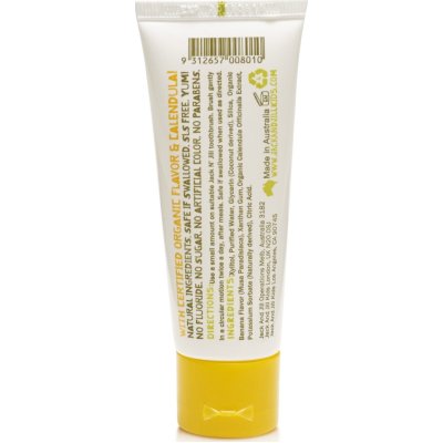 Jack N' Jill Doğal Diş Macunu, Organik Muz Aromalı, 50 g