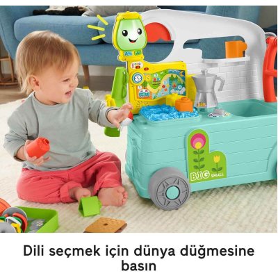 Fisher Price Eğlen ve Öğren 3'ü 1 Arada Karavan, Türkçe-İngilizce