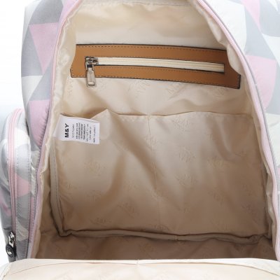 M&Y Eos Digital Anne Bebek Bakım Sırt Çantası, Gri, Pembe