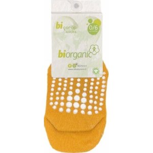 Bibaby Biorganic Points Tekli Kaymaz Çorap, Hardal
