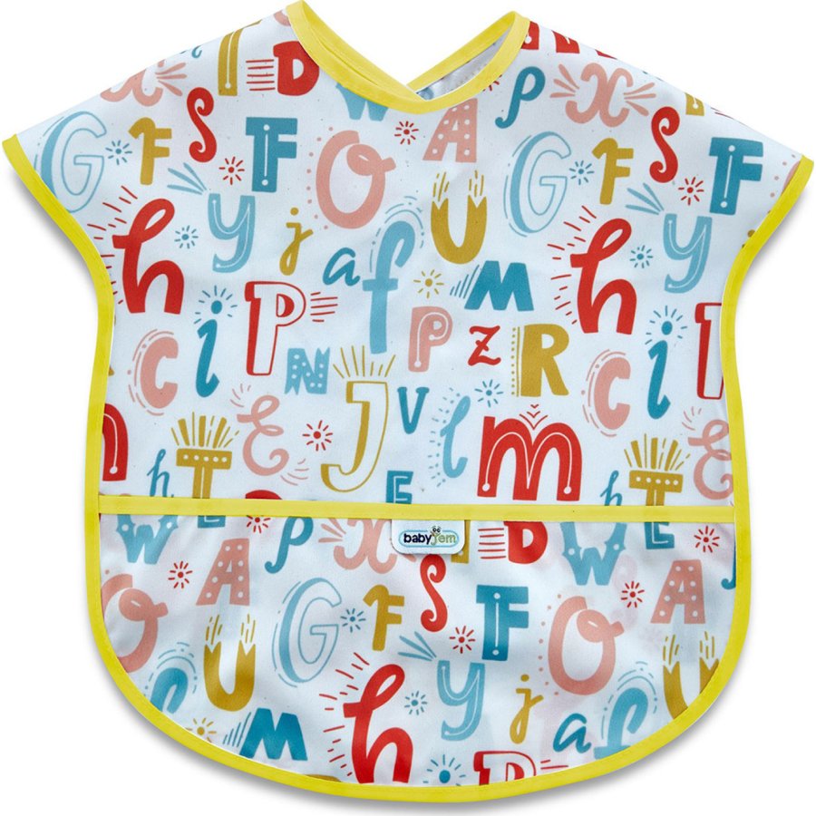 BabyJem Baskılı BLW Kolsuz Önlük 788 Harf Desen