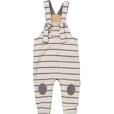 Andywawa Little Zebra Bebek Salopet Takım, Ekru, Gri