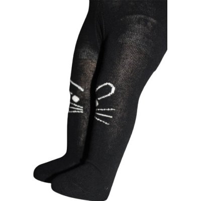 Bibaby Desenli Külotlu Çorap, Siyah, Kedi